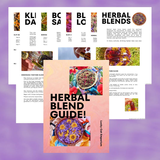 The Herbal Blend E-Guide Set - Herbal Blend and Blue Lotus Recipes + Tincture Uses - Digital download!